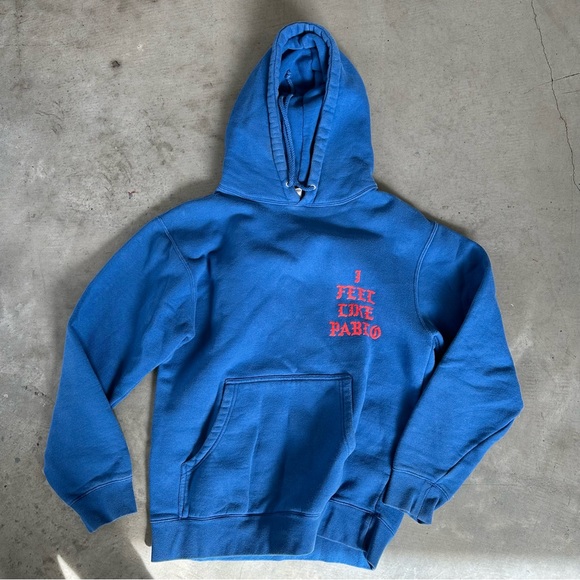 Yeezy Other - I feel like Pablo yeey blue red hoodie